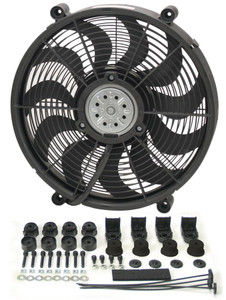 Derale 17In High Output Rad Fan Single