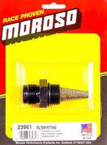 Moroso Filter Fitting - -12An Male To -12An Male