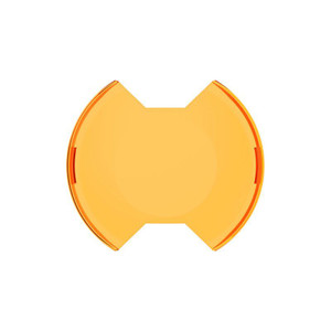 Kc Hilites 6In Slimlite Led Light Shield Amber Each