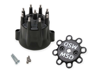 Msd Ignition Marine Hei Tower Cap W/Wire Retainer Black