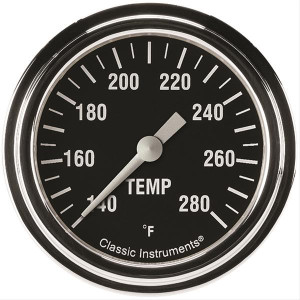 Classic Instruments Hot Rod Temperature Gaug E 2-5/8 Full Sweep