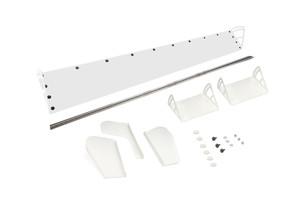 Dominator Race Products Plastic Spoiler 8X72In Lm White