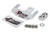 Pulse Racing Innovations Ez Tear White W/ Silver Tear Off Post