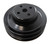 Racing Power Co-Packaged Ford 289 2 Groove Water Pump Pulley Black