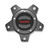 Warn Center Cap Gunmetal With Red Warn