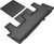 3D Maxpider Ford Expedition 18- Kagu Floor Liners 3Rd Row Blk