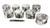 Je Pistons Bbc Dished Piston Set 4.500 Bore -11.5Cc