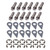 Stage 8 Fasteners Header Bolt Kit - 6Pt. Mixed Sizes (12)