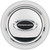 Billet Specialties Horn Button Smooth Polished W/Black Logo