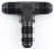 Fragola #3 Bulkhead Tee Fitting Black
