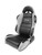 Scat Enterprises Sportsman Racing Seat - Left - Gray Vinyl/Velour