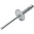 Allstar Performance Lg Hd Rivet 250Pk Silver Flange Type Alum Mandrel