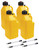 Allstar Performance Utility Jug 5 Gal W/ Filler Hose Yellow 4Pk