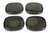 G.T. Styling Zr1   Corvette Black Out W/Rubber (4) Pcs Set