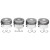 Mahle Original/Clevite Piston Set W/Rings   4Pk Gm 6.6L Duramax Lh