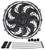 Derale 10In Dyno-Cool Curved Blade Electric Fan