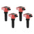 Msd Ignition Coil Red  Ford Eco-Boost 2.0L  4-Cylinder4-Pack