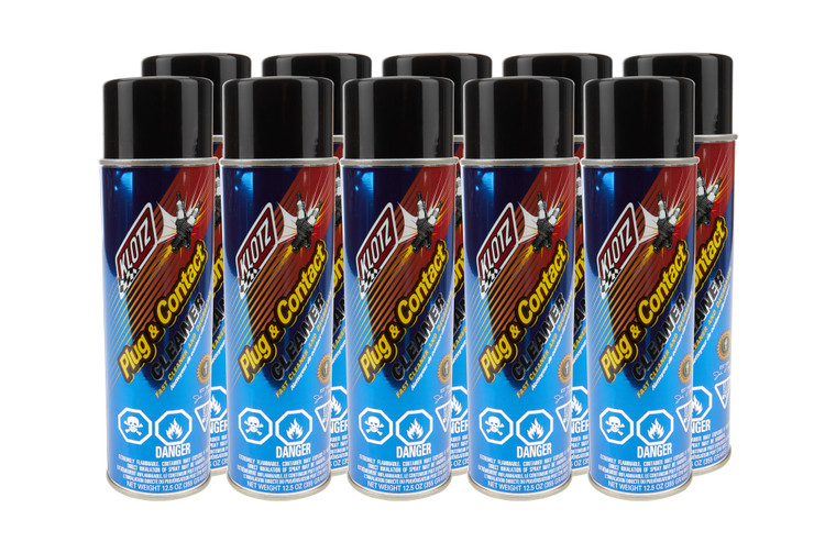 Klotz Synthetic Lubricants Plug And Contact Cleaner Case 12.5 Ounces