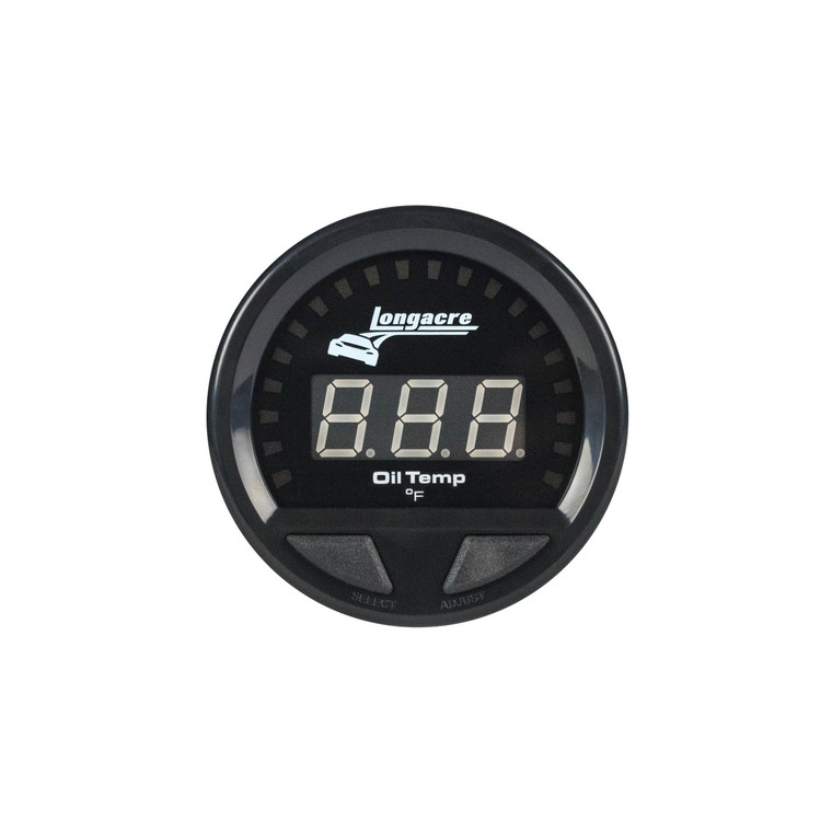Longacre Waterproof Led Oil Temp Gauge 100-340F