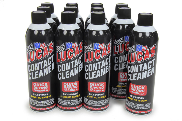 Lucas Oil Contact Cleaner Aerosol Case 12X14 Ounce Cans