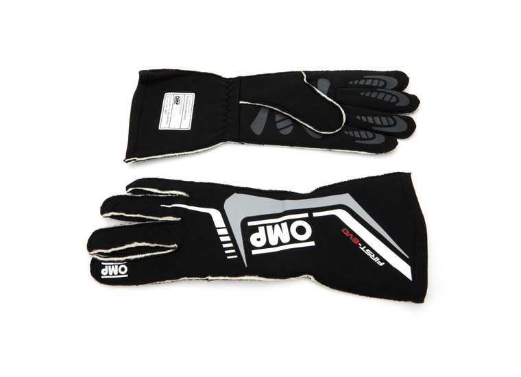 Omp Racing, Inc. First Evo Gloves Black S Ize S Fia 8856-2018