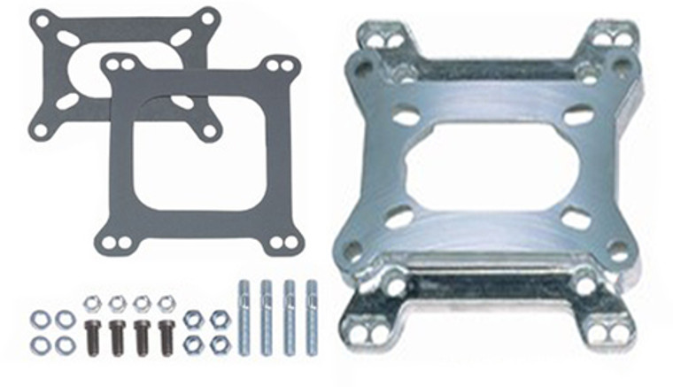 Racing Power Co-Packaged 2 Barrel Carb To 4 Barre L Manifold Adapter