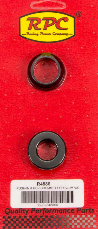 Racing Power Co-Packaged 1-1/4 Od X 3/4 Id Alum V/C Rubber Grommets (2)