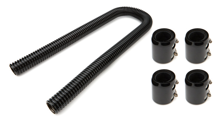 Racing Power Co-Packaged Black 48In Stainless Radiator Hose Kit