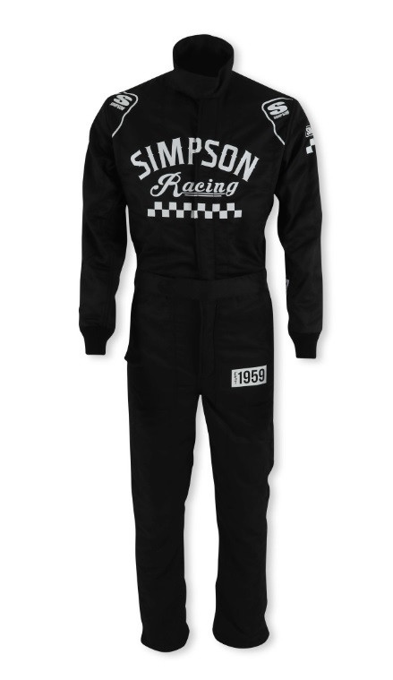 Simpson Safety Suit Checkers Small Black Sfi 3.2A/5