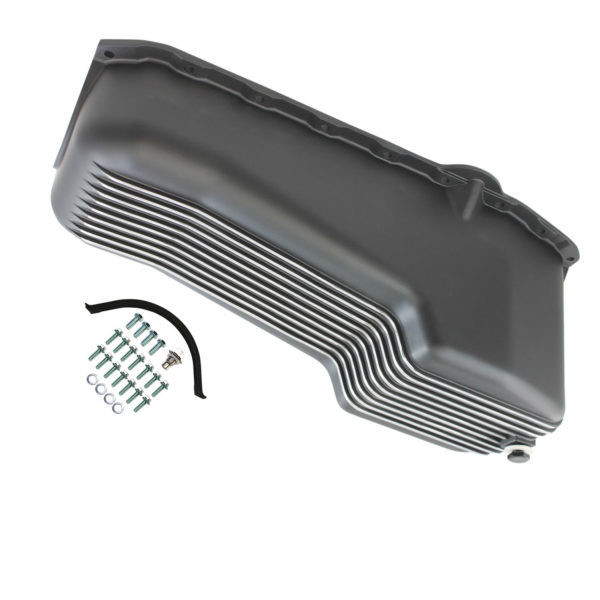 Specialty Products Company Oil Pan  1958-79 Sb Chev Y 262-400 Finned Black