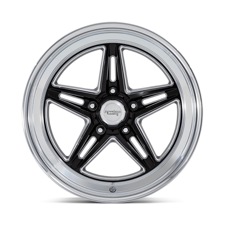 American Racing Wheels Groove Wheel 18X8 5X4.5 Bs Gloss Black