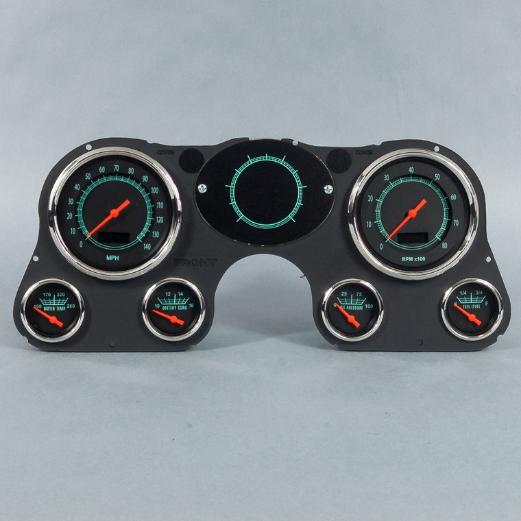 New Vintage Usa 67-72 Gm P/U Retro 6 Gauge Set