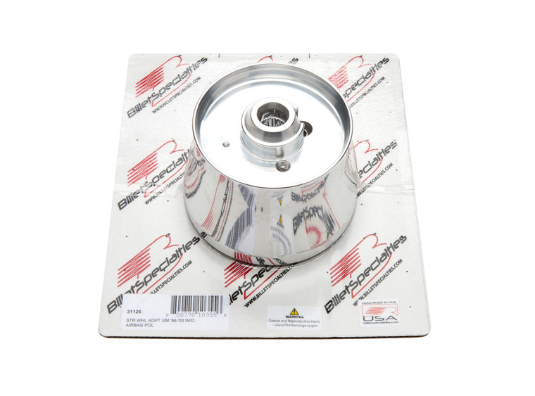 Billet Specialties 96-03 Gm Steering Wheel Adapter Polished