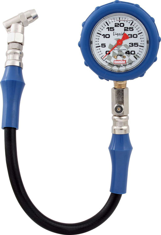 Quickcar Racing Products Tire Gauge 40 Psi Liquid Filled