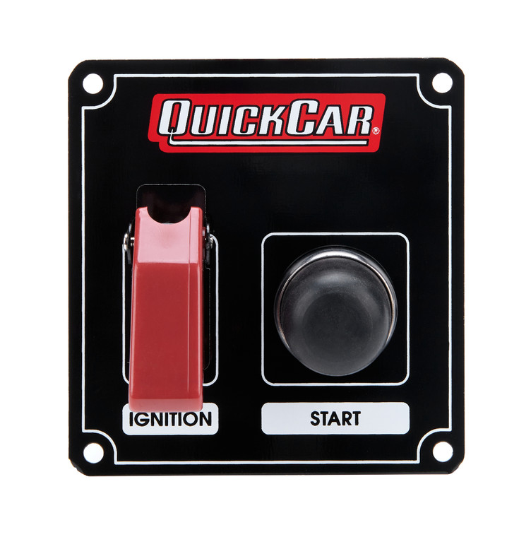 Quickcar Racing Products Ignition Panel Black W/ Flip Switch