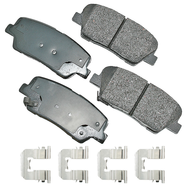 Akebono Brake Corporation Brake Pad Rear Hyundai Santa Fe 10-16
