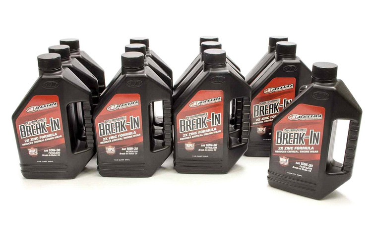 Maxima Racing Oils 10W30 Break-In Oil Case 12X1 Quart