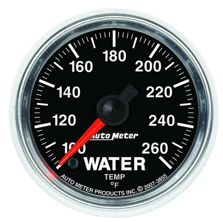 Autometer 2-1/16 Gs Water Temp Gauge - 100-260