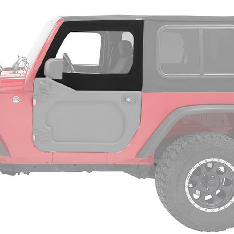 Bestop Upper Fabric Half Doors Jeep 07-18 Wrangler Jk