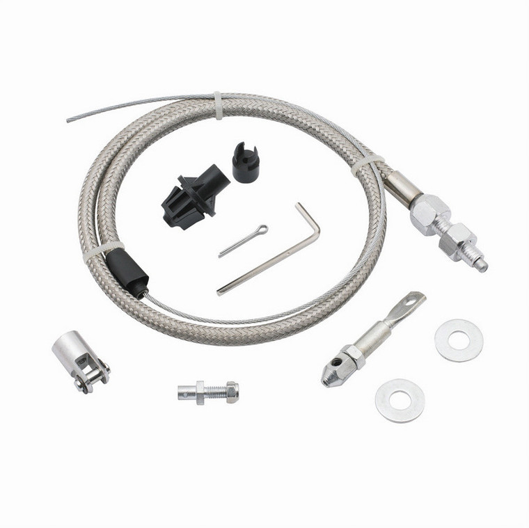 Mr. Gasket Throttle Cable Kit  - Steel Braided Style