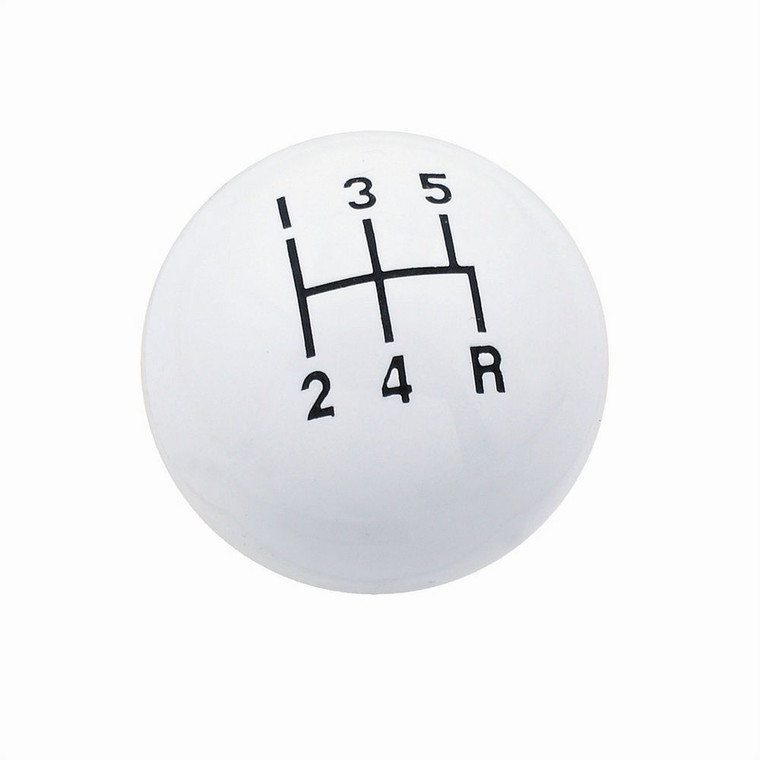 Mr. Gasket Classic Shifter Knob 5 Speed White