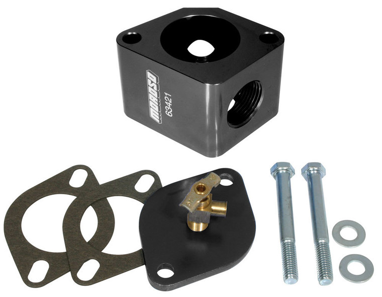 Moroso Chevy V8 Billet Alm. Water Neck Bleeder Kit