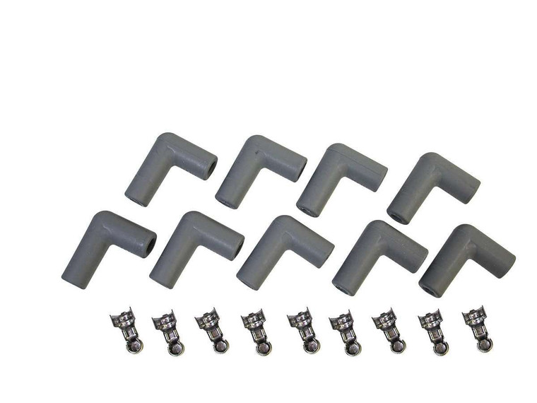 Msd Ignition Boot & Terminal Kit - 90 Degree (9Pk)