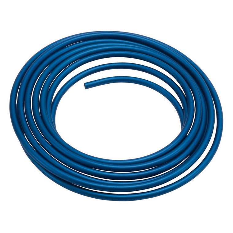 Russell 3/8 Aluminum Fuel Line 25Ft - Blue Anodized