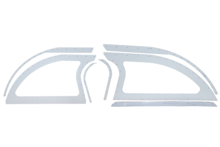 Dominator Race Products Aluminum Sails White Pair Open Style