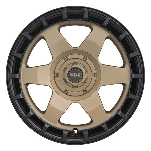 Weld Off-Road Ridge 20x9 - 6x135 / 6x139.7 BP - ET0 - 106.1mm CB - Satin Bronze Wheel (Black Ring) - W15009098500 Photo - Primary