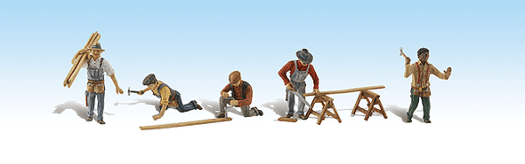 Figure, carpenter (x5) + tools