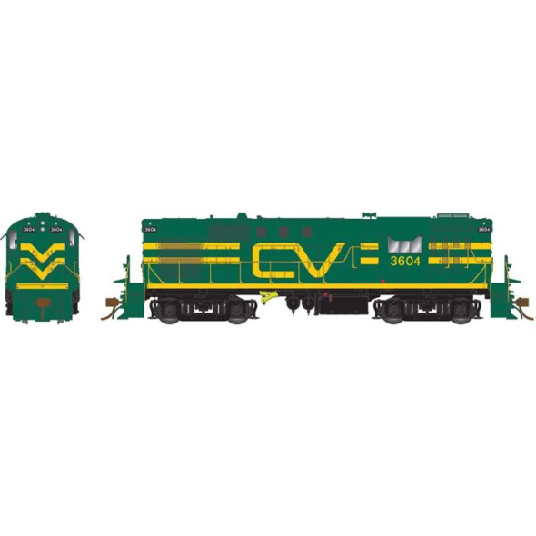 Locomotive, diesel, ALCo RS-11, CV #3601, green, noodle - DCC/sound
