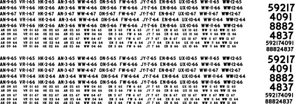 Decal, boxcar, CP, re-weight data, 1965-7