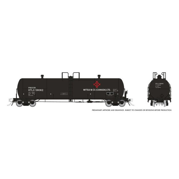 Tank car, Procor GP20, 20 000-gal., Mitsui & Co, (UTLX) (x6)